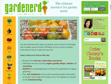 Tablet Screenshot of gardenerd.com